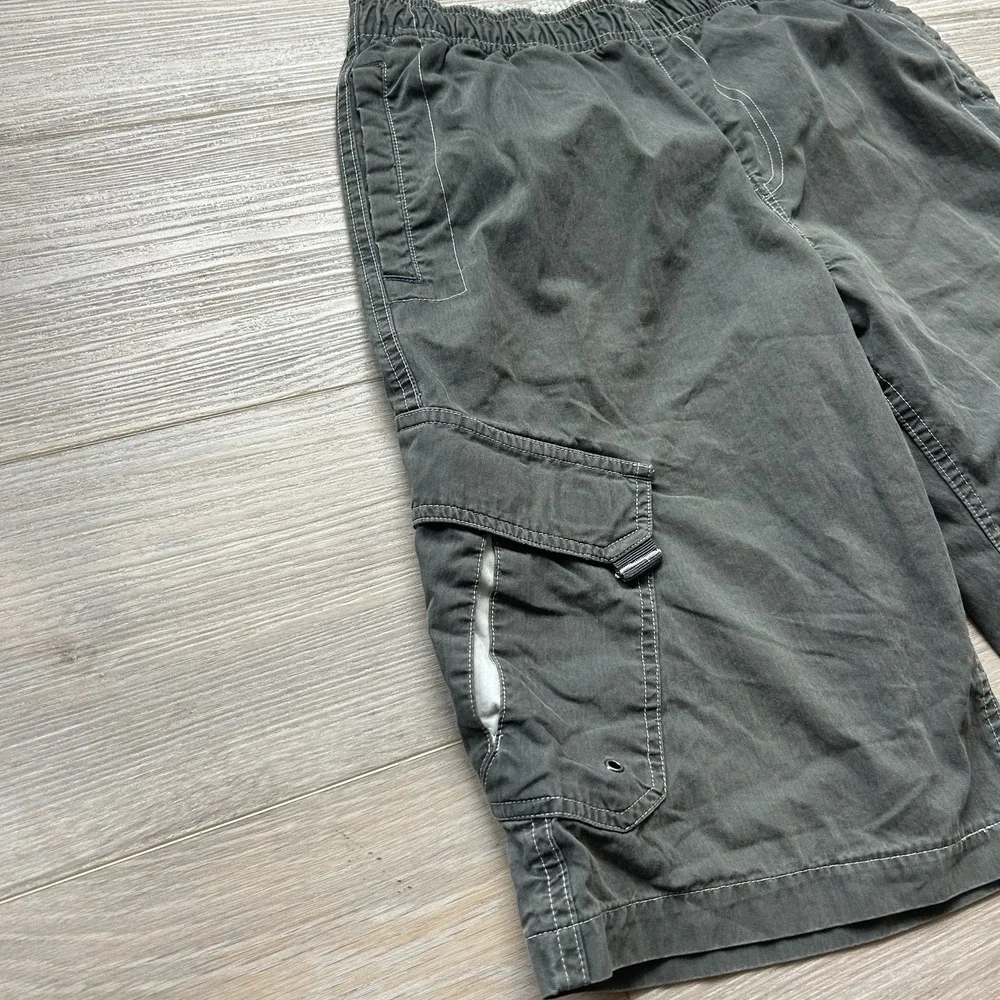 VTG Old Navy 2003 Olive Green Cargo Shorts Boys Size‎ 14